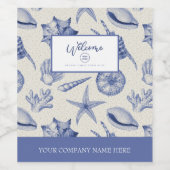 航海のテーマ青貝飲料ラベルセット ワインラベル (シングルラベル)