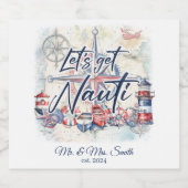 航海のテーマ食品・飲料ラベルセット スパークリングワインラベル (シングルラベル)