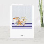 航海のテーマ | お祝いカード カード (裏面)