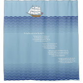 航海のテーマ シャワーカーテン (正面)