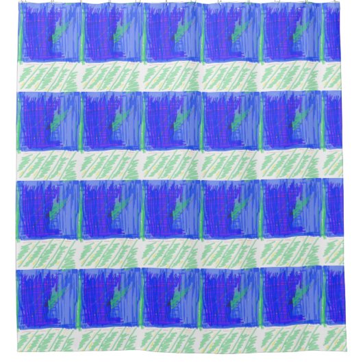 航海のテーマ シャワーカーテン (正面)