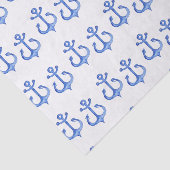 航海のテーマ |ネイビーブルーいかりティッシュペーパー 薄葉紙 (詳細)