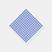 航海のテーマ – ネイビーブルーギンガム紙ナプキンズ スタンダードカクテルナプキン (角)