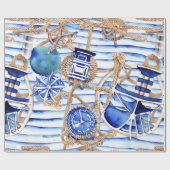 航海のテーマ ラッピングペーパー (フラット)