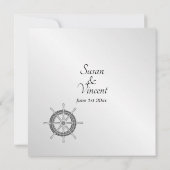 航海のテーマ 招待状 (裏面)