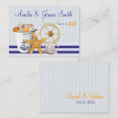 航海のテーマ | 結婚座席表 プレイスカード (正面/裏面)