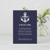 航海のテーマ |結婚式 エンクロージャーカード (スタンド正面)