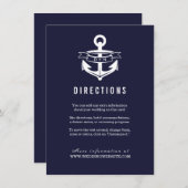 航海のテーマ |結婚式 エンクロージャーカード (正面/裏面)