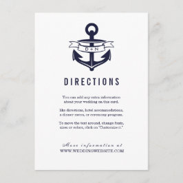 航海のテーマ |結婚式 エンクロージャーカード
