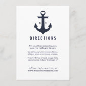 航海のテーマ |結婚式 エンクロージャーカード (正面)