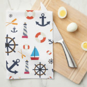 航海のテーマThunder_Cove  キッチンタオル (四つ折り)