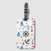 航海のテーマThunder_Cove ラゲッジタグ (正面縦)