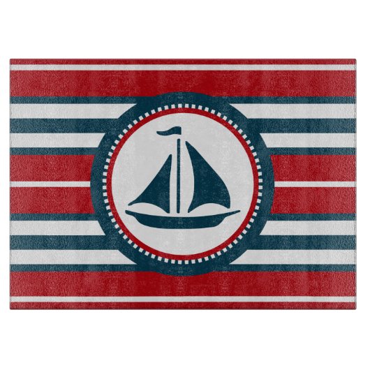 航海のデザイン カッティングボード (正面)