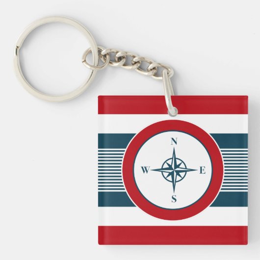 航海のデザイン キーホルダー (正面)