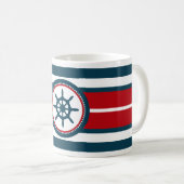 航海のデザイン コーヒーマグカップ (正面右)