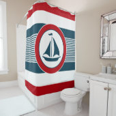 航海のデザイン シャワーカーテン (インサイチュ)