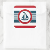 航海のデザイン スクエアシール (バッグ)