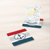 航海のデザイン スクエアペーパーコースター (インサイチュ)