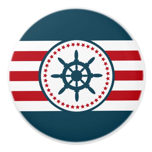 航海のデザイン セラミックノブ (正面)