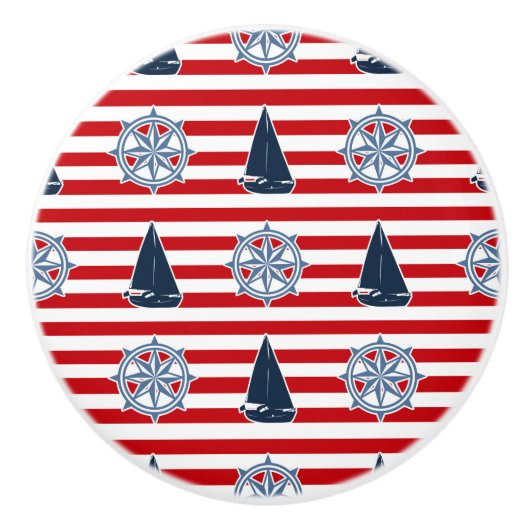 航海のデザイン セラミックノブ (正面)