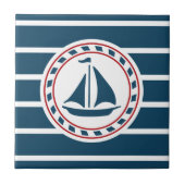 航海のデザイン タイル (正面)