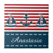 航海のデザイン タイル (正面)