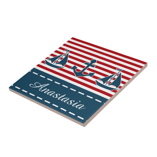 航海のデザイン タイル (側面)