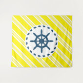 航海のデザイン タペストリー (正面(横))