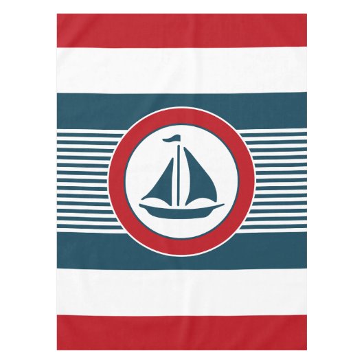 航海のデザイン テーブルクロス (正面)