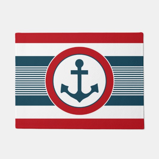 航海のデザイン ドアマット (正面)