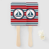 航海のデザイン ハンドファン (正面&裏面)