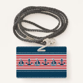 航海のデザイン バッジ (裏面ランヤード)