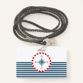 航海のデザイン バッジ (裏面ランヤード)