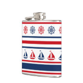 航海のデザイン フラスク (左)