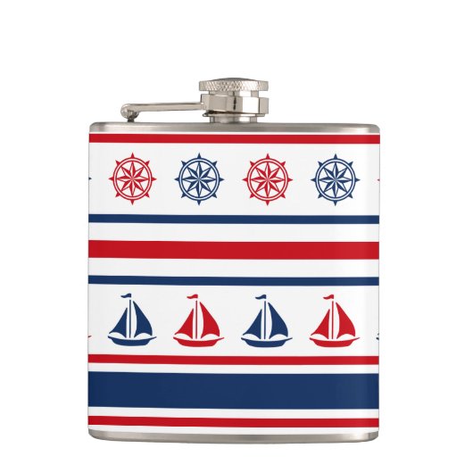 航海のデザイン フラスク (正面)