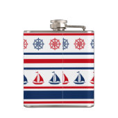 航海のデザイン フラスク (裏面)