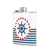 航海のデザイン フラスク (左)