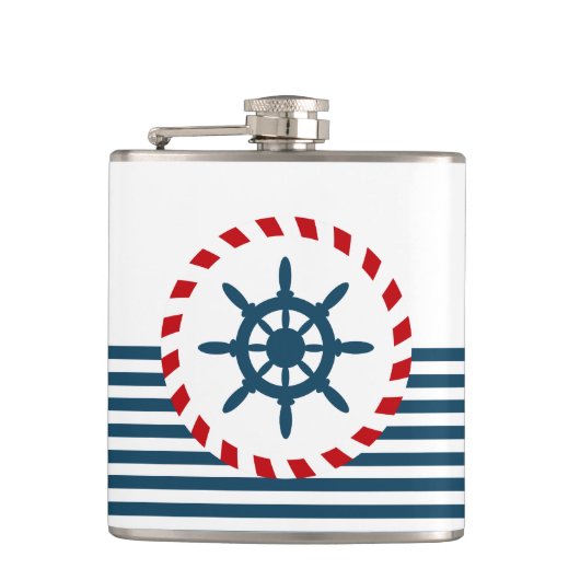 航海のデザイン フラスク (正面)