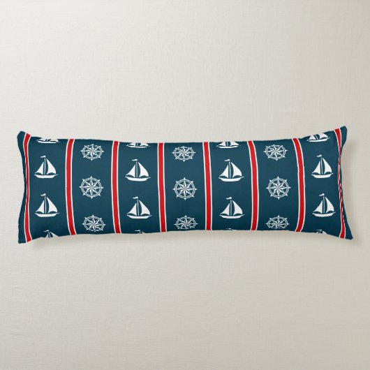 航海のデザイン ボディピロー (裏面)