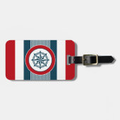 航海のデザイン ラゲッジタグ (正面横)