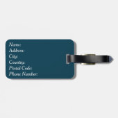 航海のデザイン ラゲッジタグ (裏面横)