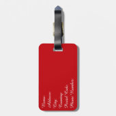 航海のデザイン ラゲッジタグ (裏面縦)