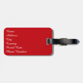 航海のデザイン ラゲッジタグ (裏面横)