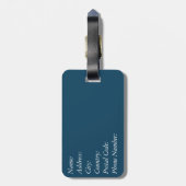 航海のデザイン ラゲッジタグ (裏面縦)