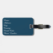 航海のデザイン ラゲッジタグ (裏面横)