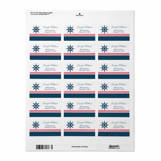 航海のデザイン ラベル (フルシート)