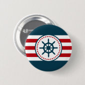 航海のデザイン 缶バッジ (正面&裏面)