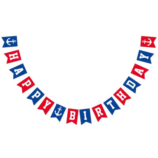 航海のハッピーバースデー バンティングフラッグ (全)