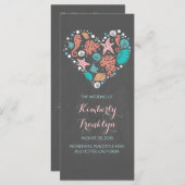 航海のハートビーチ結婚式プログラム プログラム (正面/裏面)