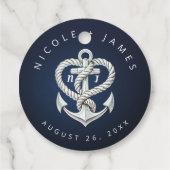 航海のハートロープいかり沿岸海軍結婚ズ フェイバータグ (裏面)